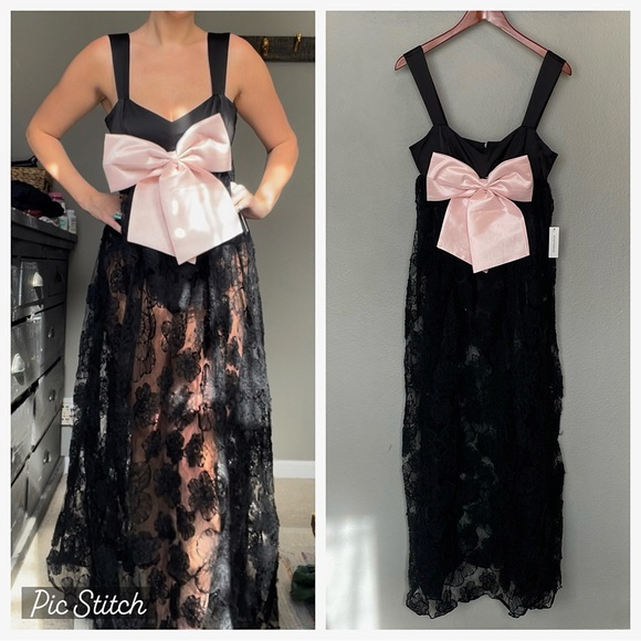 NWT For Love and Lemons Leah Sheer Lace Maxi Dress - Picture 2 of 9